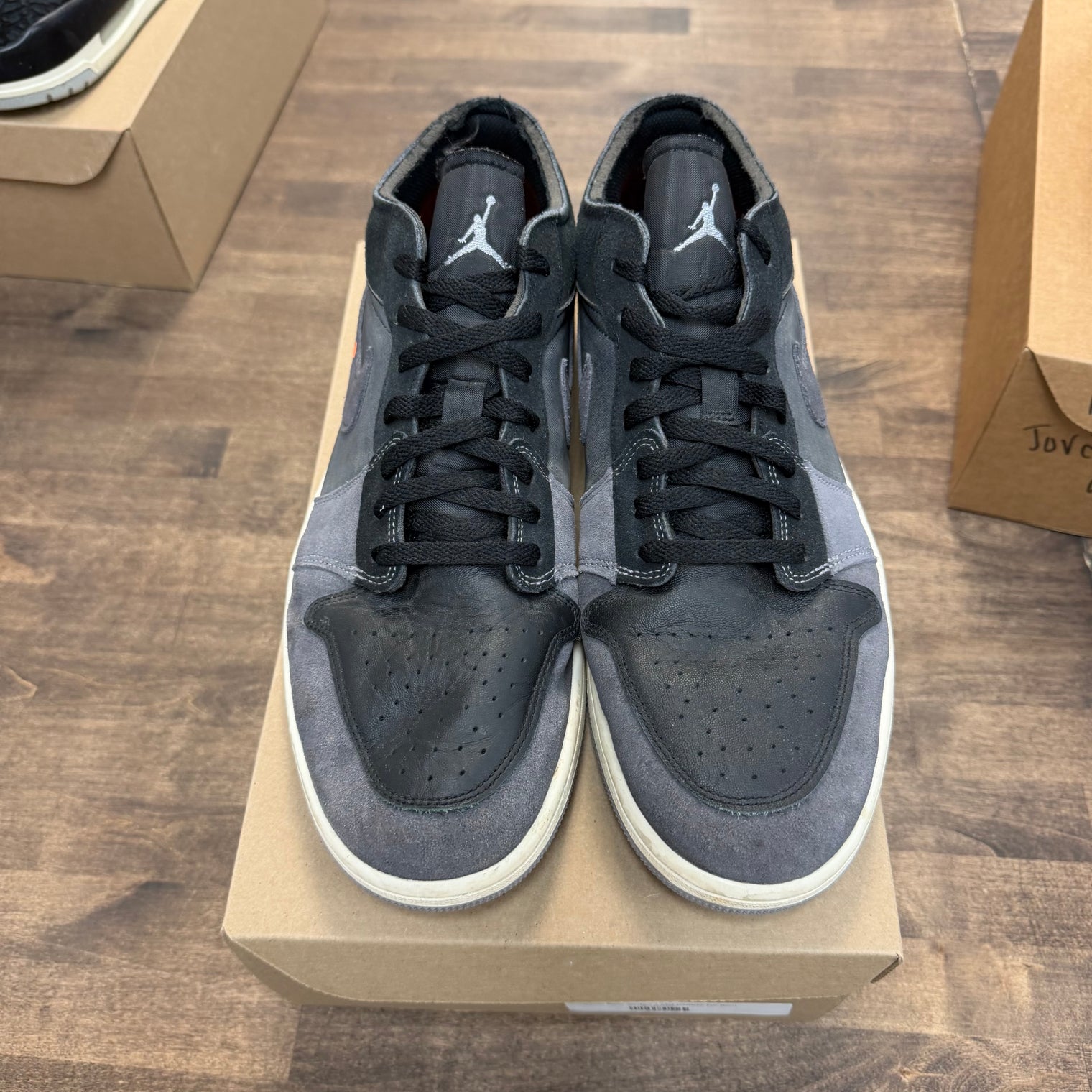 Craft Inside Out Black Jordan 1 Low (USED, No Box)