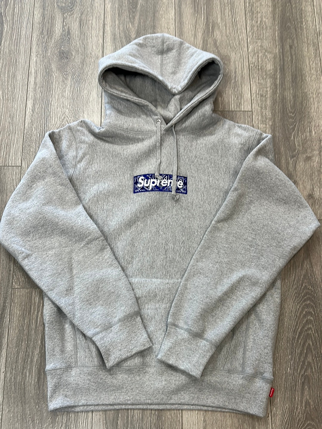 Supreme Blue Bandana Box Logo Hoodie (Used)
