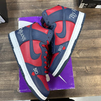 Supreme SB Dunk High By Any Means Navy (USED)