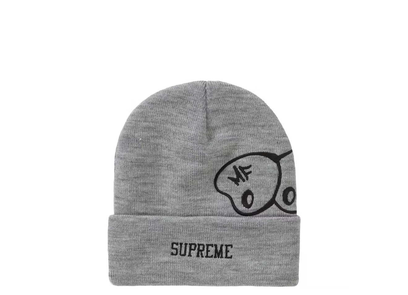 Supreme MF DOOM Beanie Heather Grey