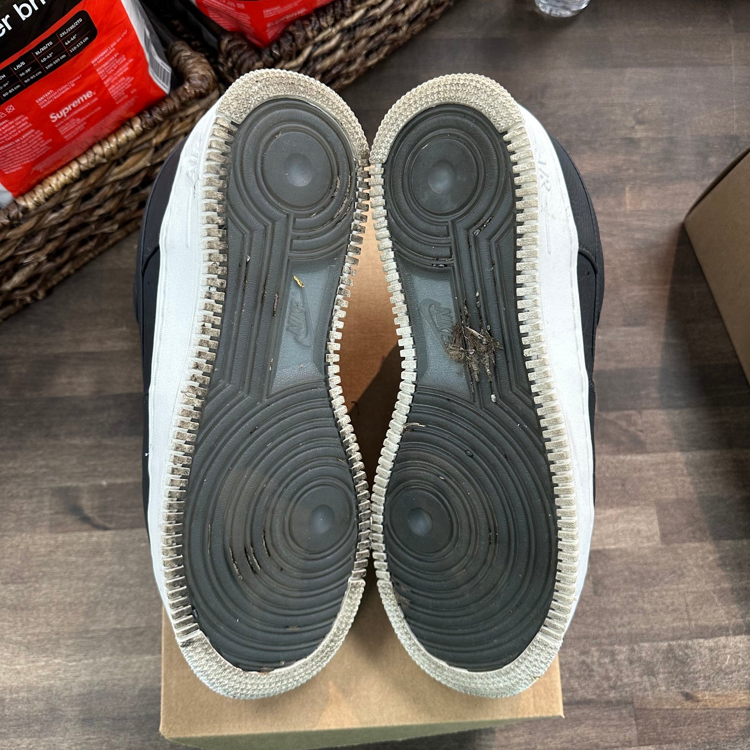 NikeLab Black Air Force 1 Low (USED, No Box)