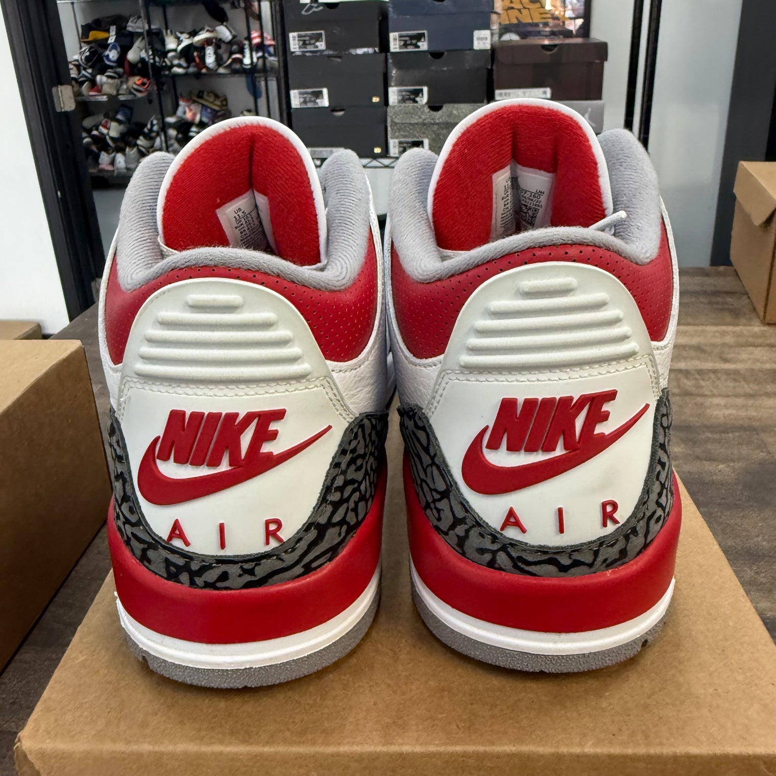 Fire Red Jordan 3 Retro (USED, No Box)