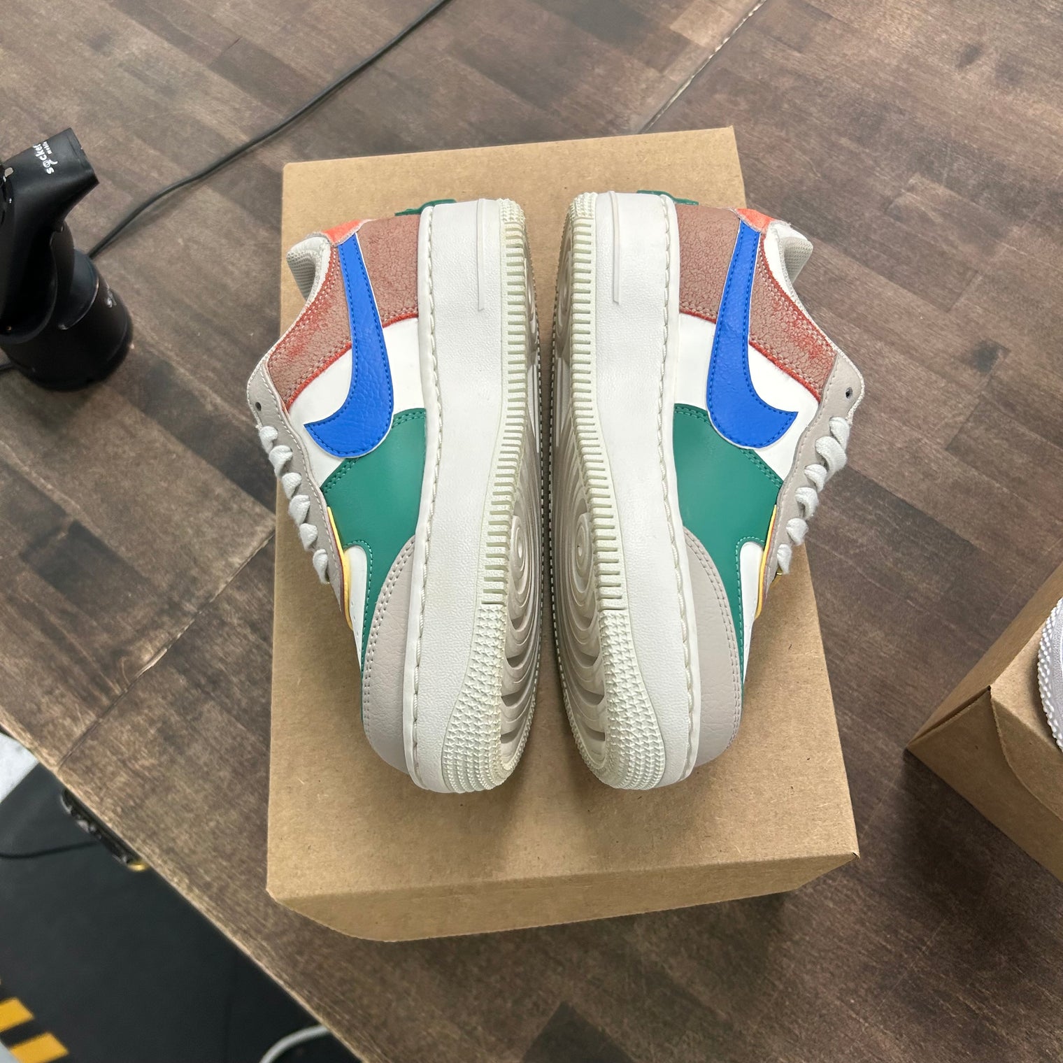 Nike Air Force 1 Low Shadow Sail Signal Blue Green (US 5.5W) (USED,No Box)