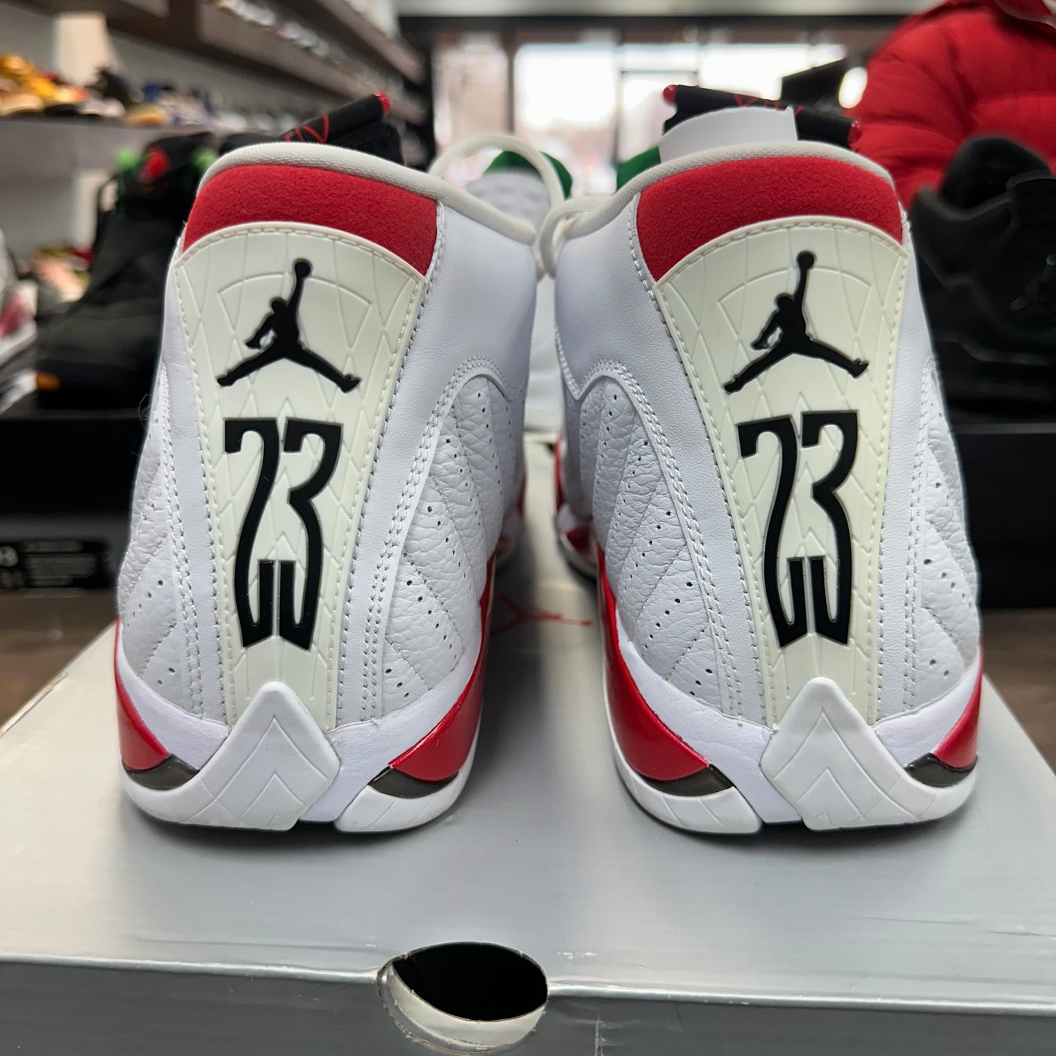 Candy Cane Jordan 14 (USED)