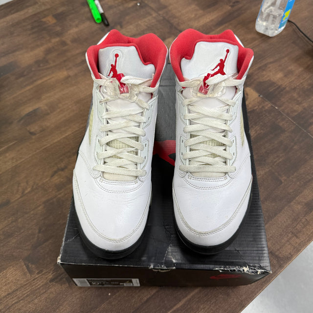 Fire Red Silver Tongue Jordan 5 Retro (USED)