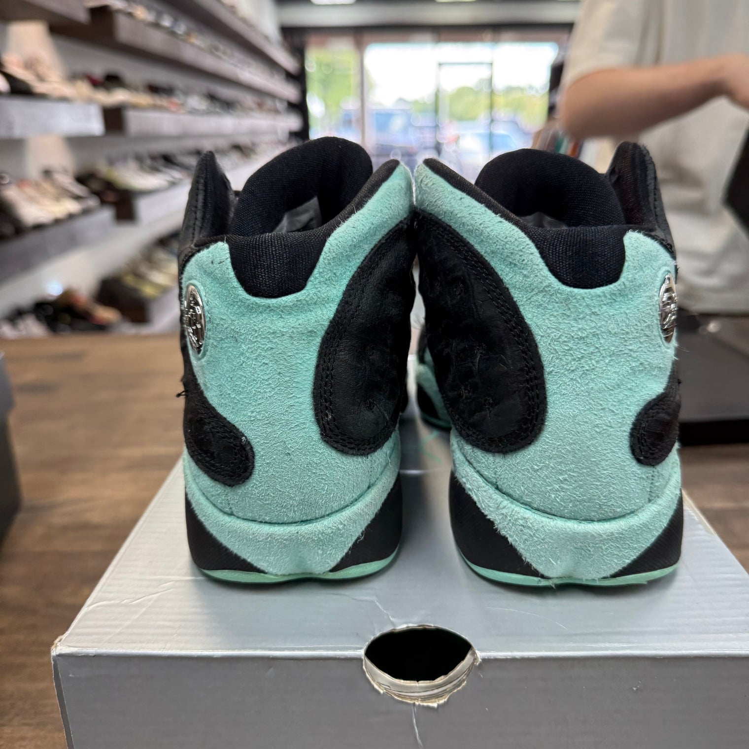 Black Island Green Jordan 13 (GS) (USED)
