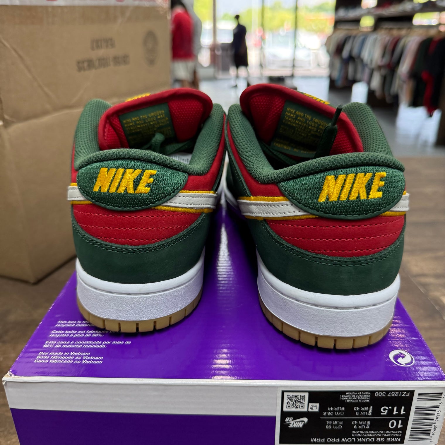 Seattle Supersonic SB Dunk Low (USED,No Box Lid)