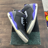 Black Court Purple Jordan 3 (USED)