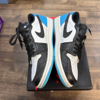 Black Dark Powder Blue Jordan 1 Retro Low OG (USED)