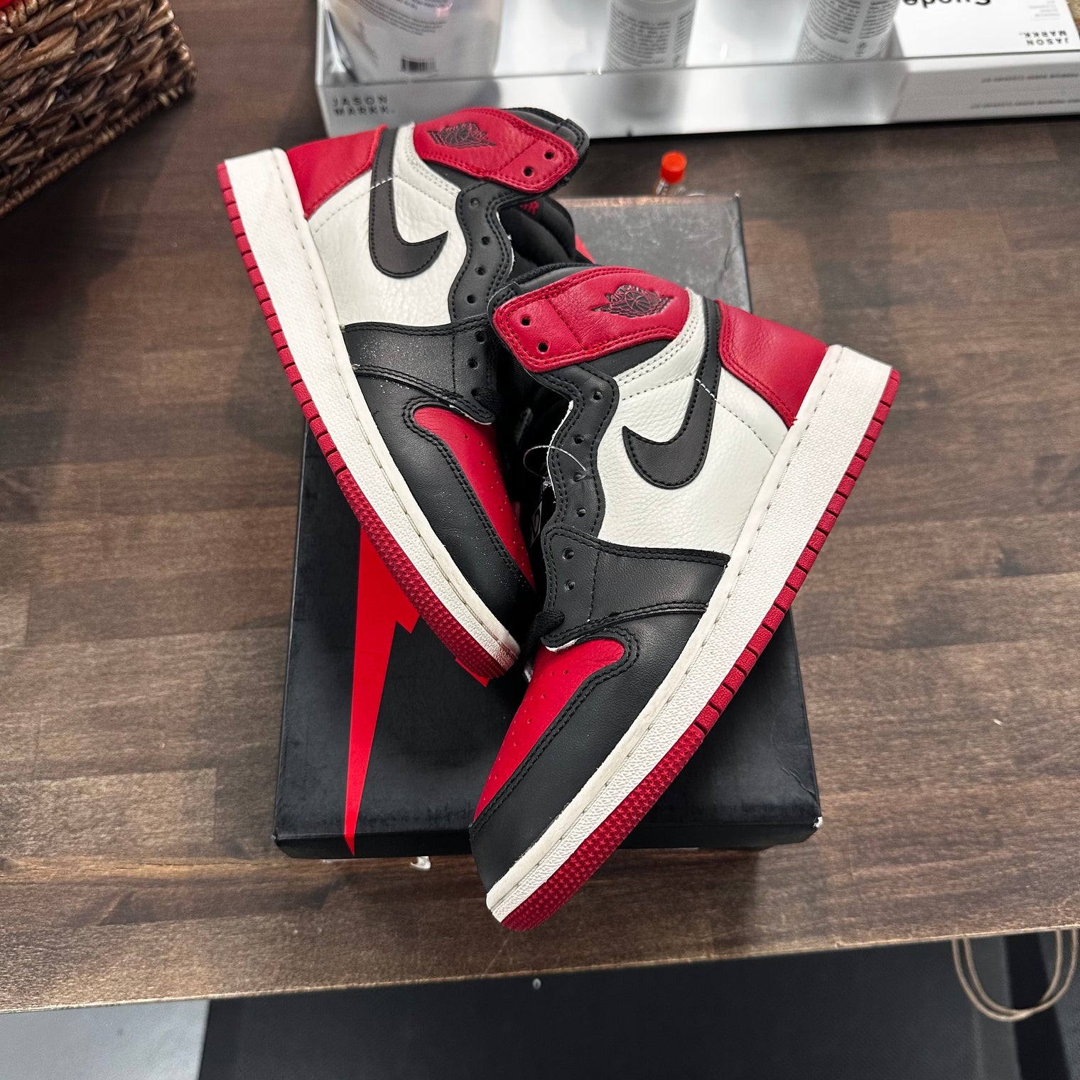 Bred Toe Jordan 1 High (GS) (USED)