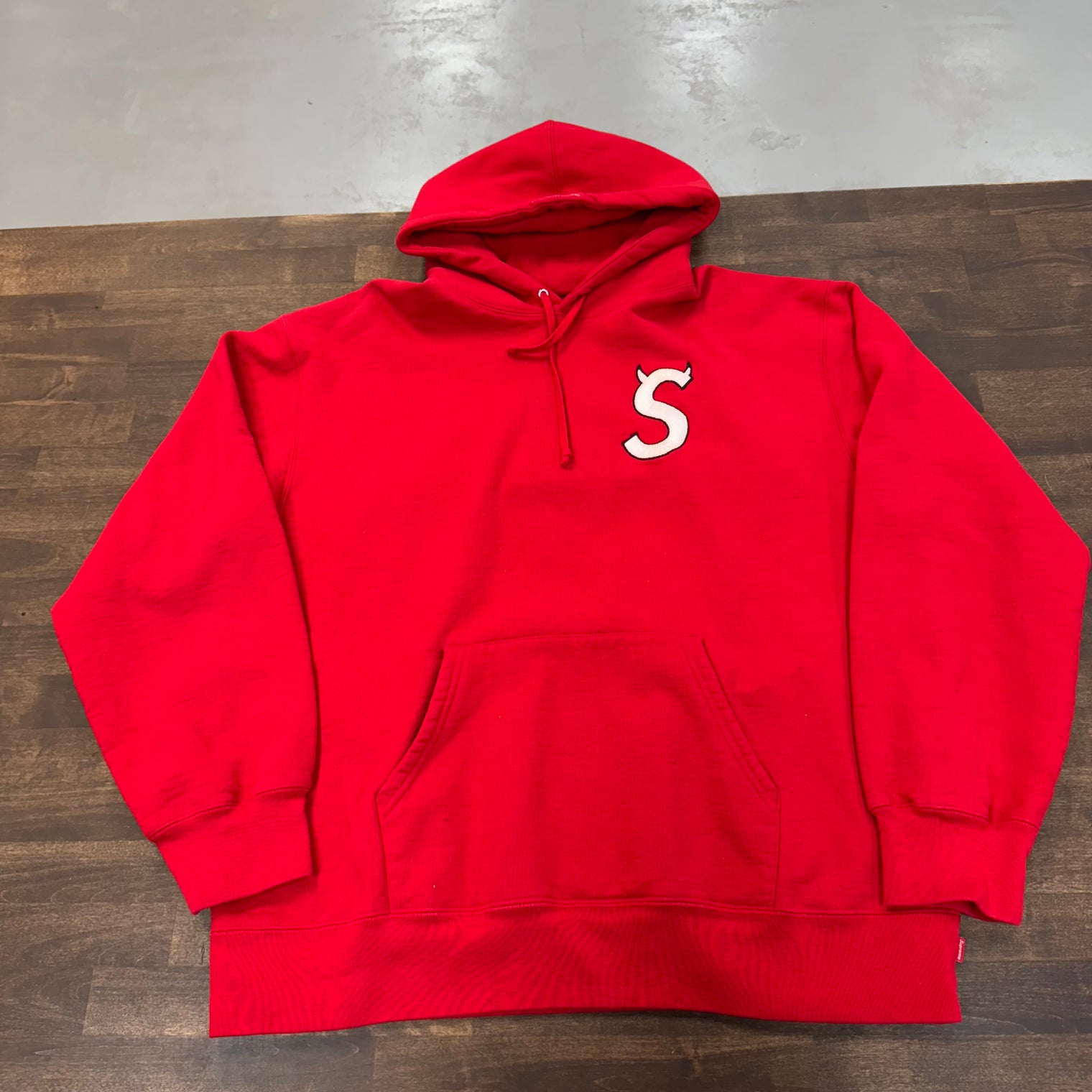 Supreme S Logo Hoodie Sweatshirt (USED)