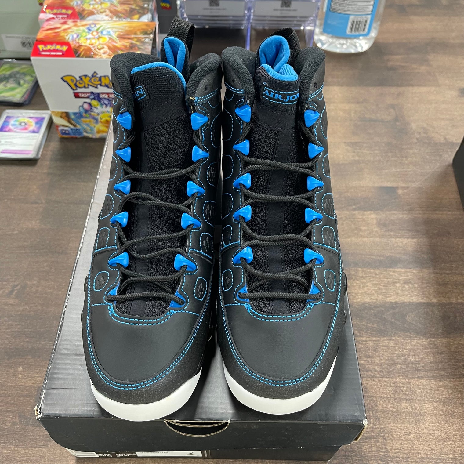 (GS) Photo Blue Black Bottom Jordan 9 (USED,No Box)