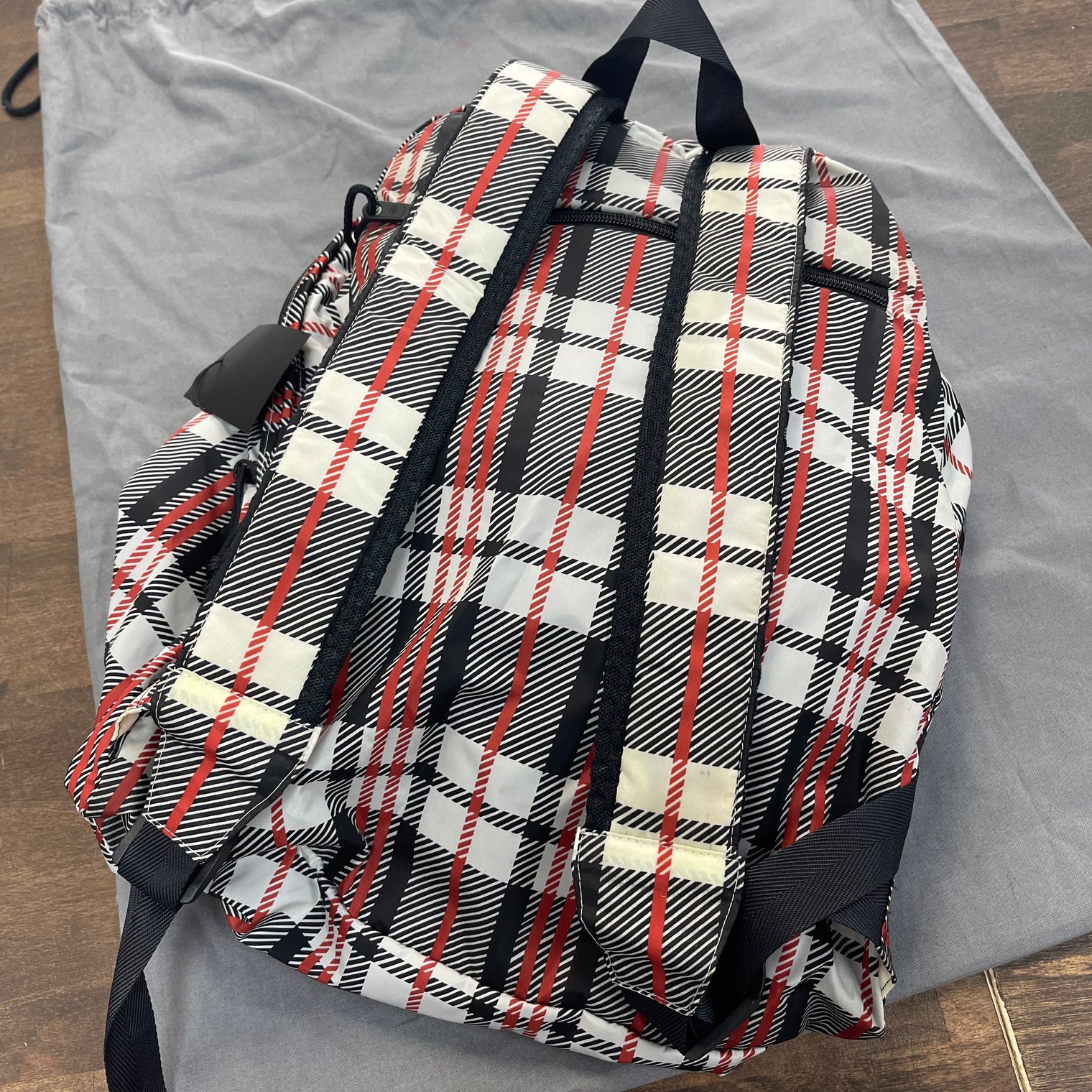 Balenciaga Plaid Nylon Bookbag (NEW / Defects)