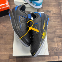 Off-White Black Blue Jordan 2 Low (USED)