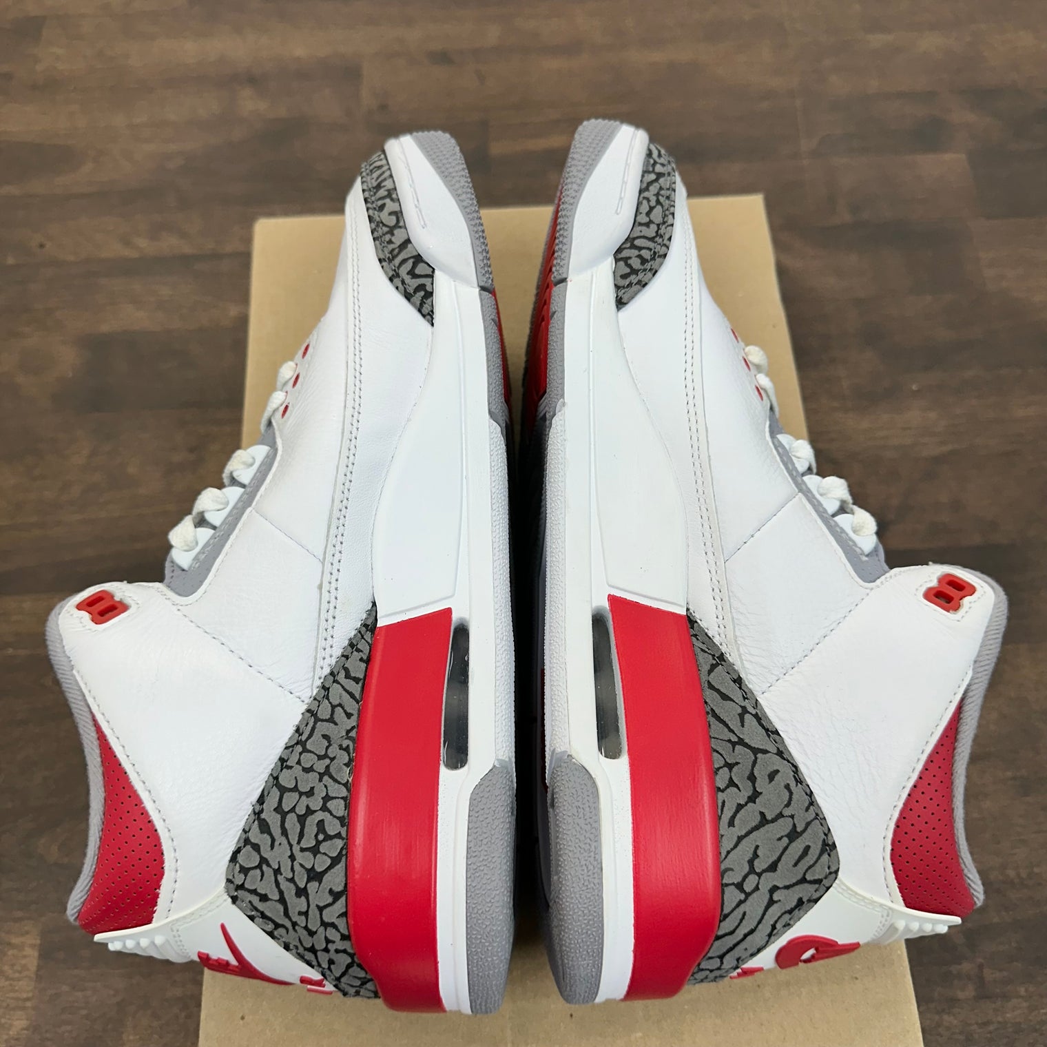 Fire Red Jordan 3 Retro (USED, no box)