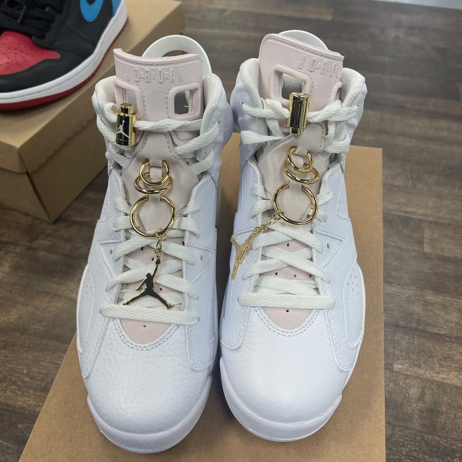 Gold Hoops Jordan 6 (W) (USED, No Box)