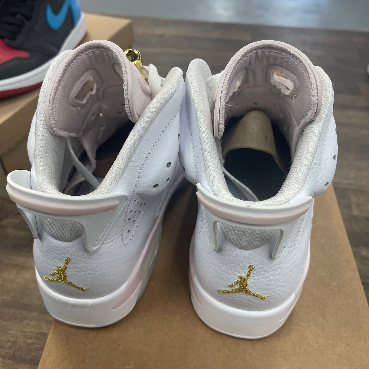 Gold Hoops Jordan 6 (W) (USED, No Box)