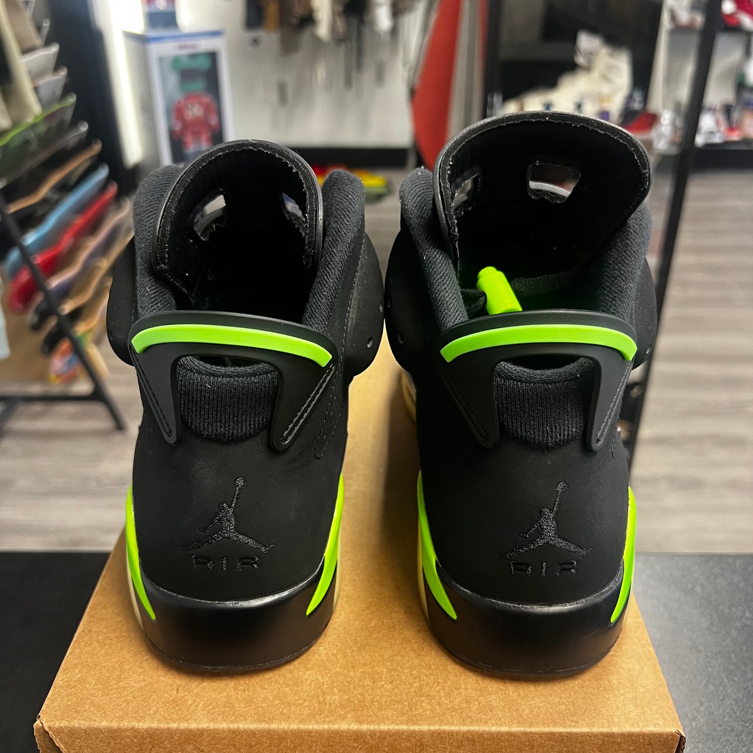 Electric Green Jordan 6 (USED, no box)
