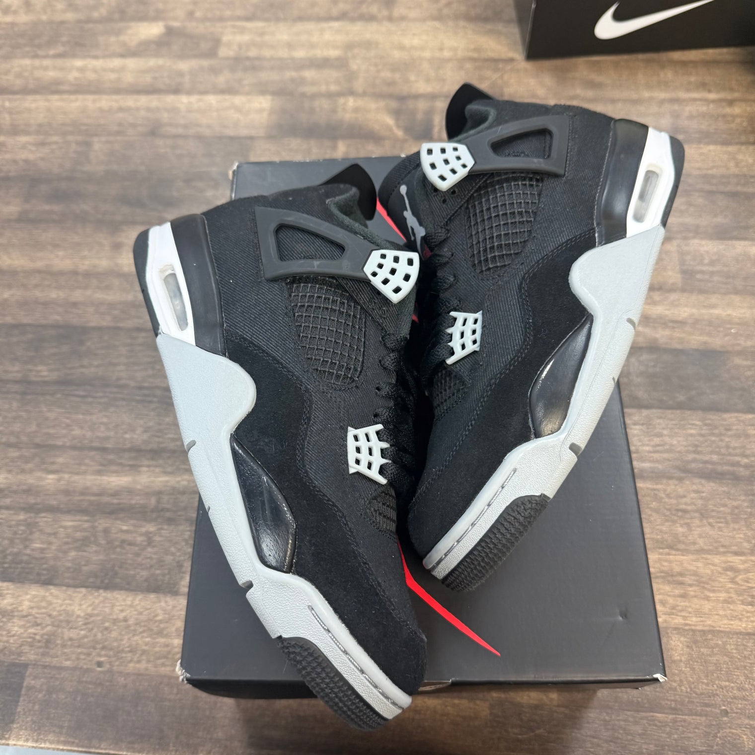 Black Canvas Jordan 4 Retro (Used)