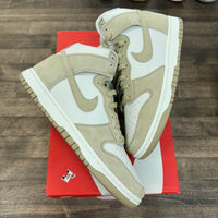 Tan Suede White Nike Dunk High (USED)