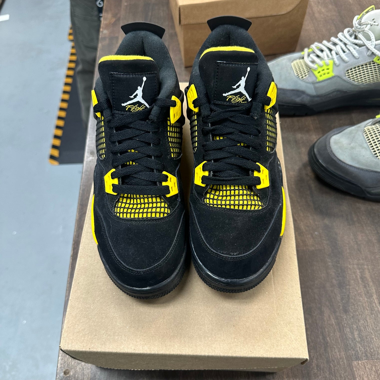 Yellow Thunder Jordan 4 (GS) (USED, No Box)