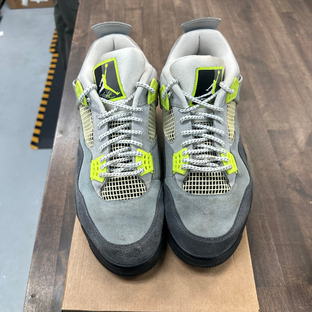 Neon 95 Jordan 4 (USED, No Insoles, No Box)