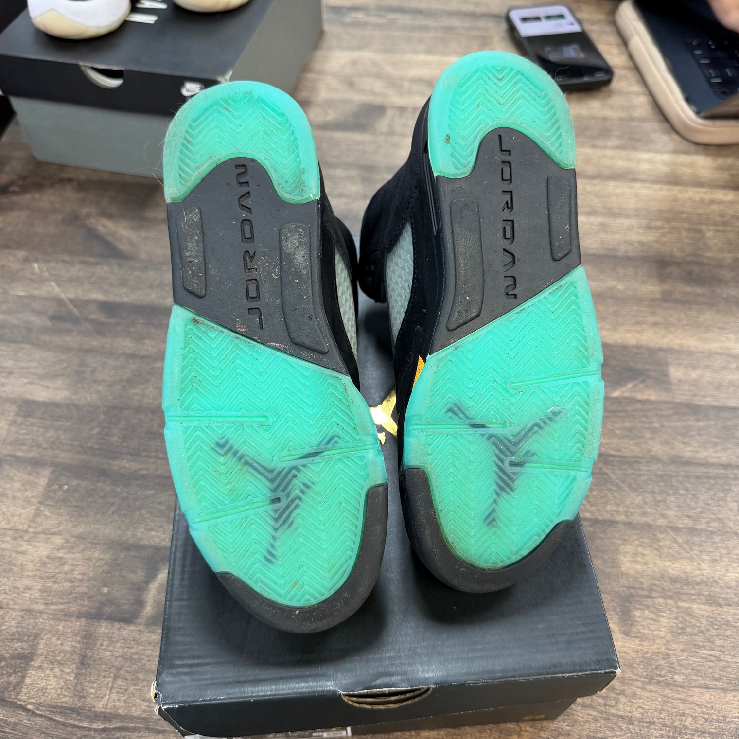 Aqua Jordan 5 Retro (GS) (USED)