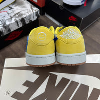 (W) Canary Travis Scott Jordan 1 Low OG SP (Lightly Worn)