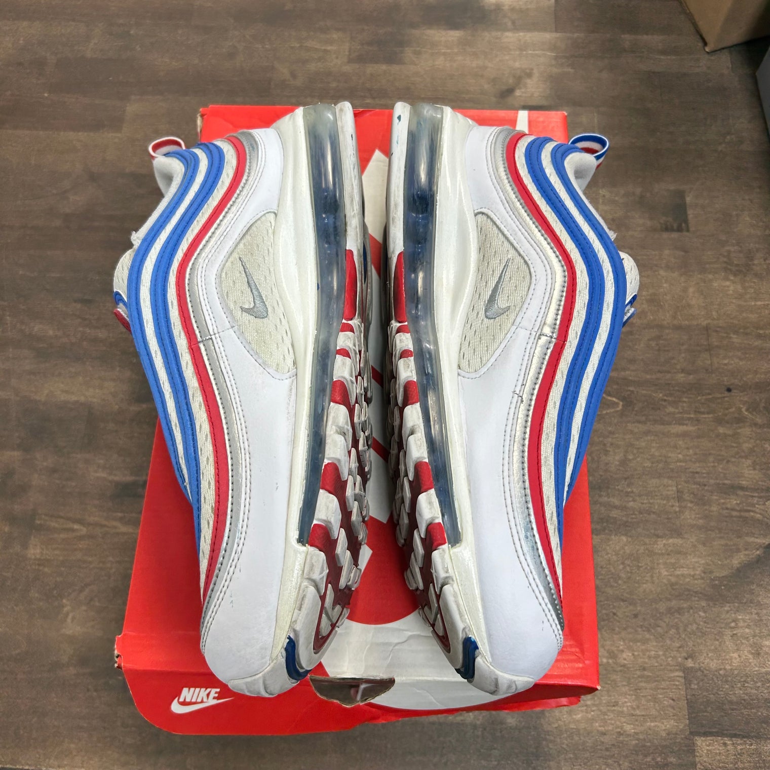 Game Royal Metallic Silver University Red Air Max 97 (USED)
