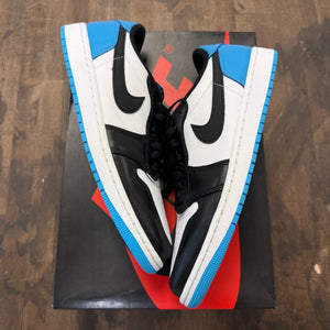 Jordan 1 Retro Low OG Black Dark Powder Blue - Image 1