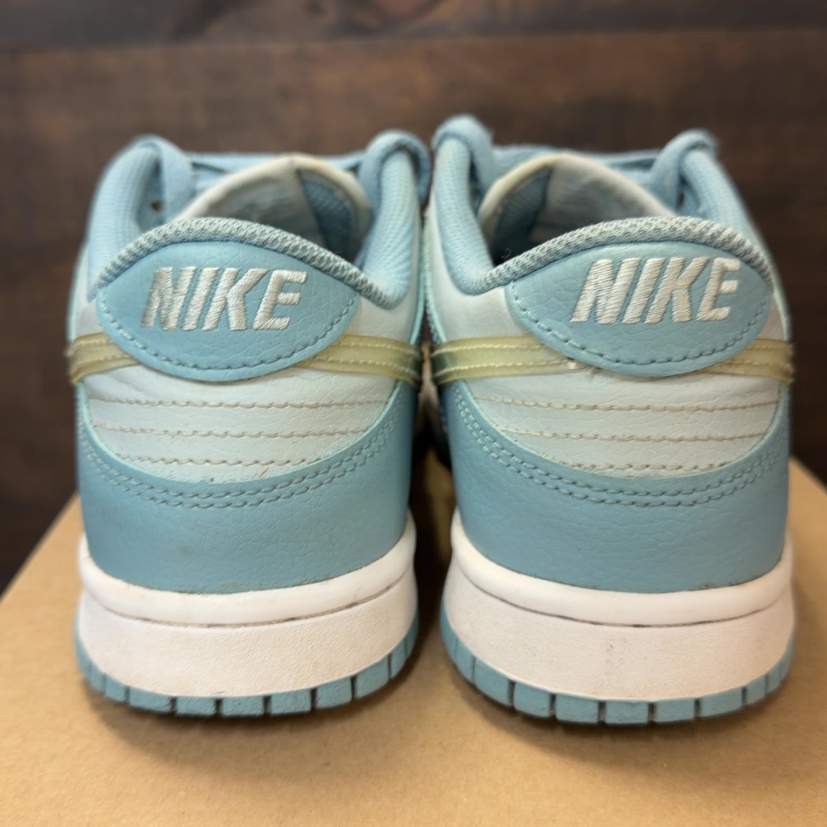 Nike Dunk Low Clear Blue Swoosh (GS) Size 5.5Y (Pre-Owned) - Image 4
