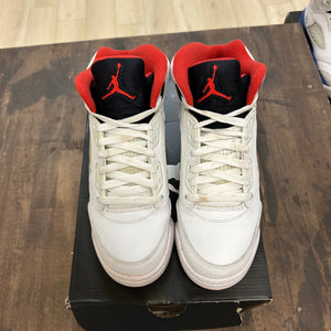 Jordan 5 Retro Fire Red Black Tongue (2013) (GS) - Image 2
