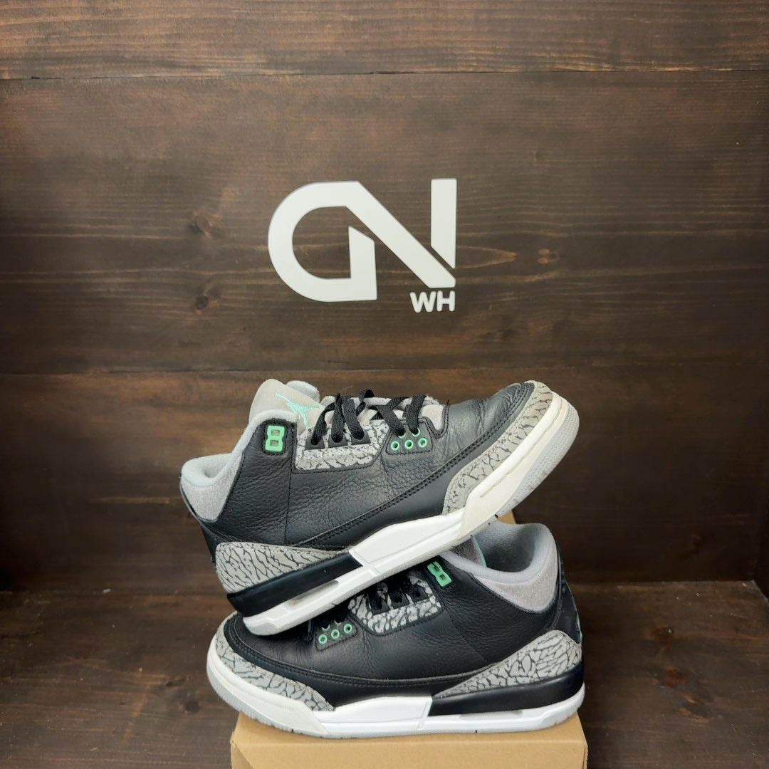 Jordan 3 Retro Green Glow (GS) Size 5.5Y (Pre-Owned) - Image 1