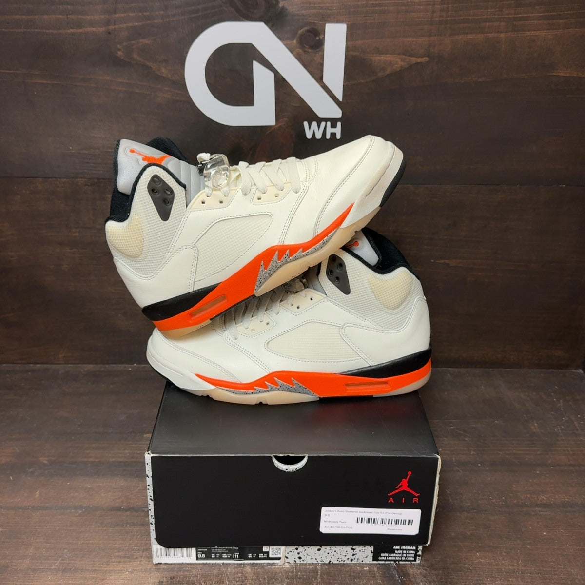 Jordan 5 Retro Shattered Backboard Size 9.5 (Pre-Owned) - front