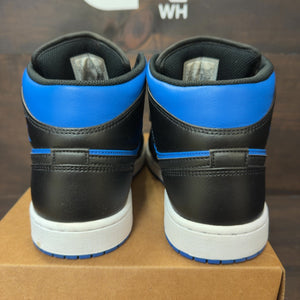 Jordan 1 Mid Black Royal Blue Size 9 (Pre-Owned) - Image 4