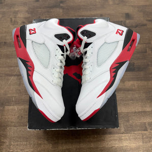 Jordan 5 Retro Fire Red Black Tongue (2025) - Image 4