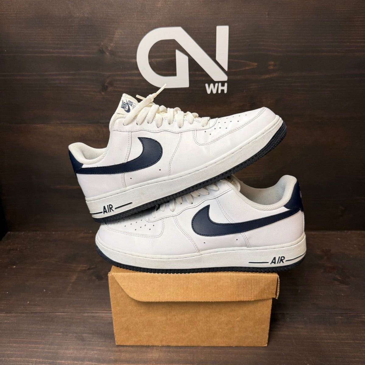 Nike Air Force 1 Low White Obsidian (2012) Size 10.5 (Pre-Owned) - Image 1