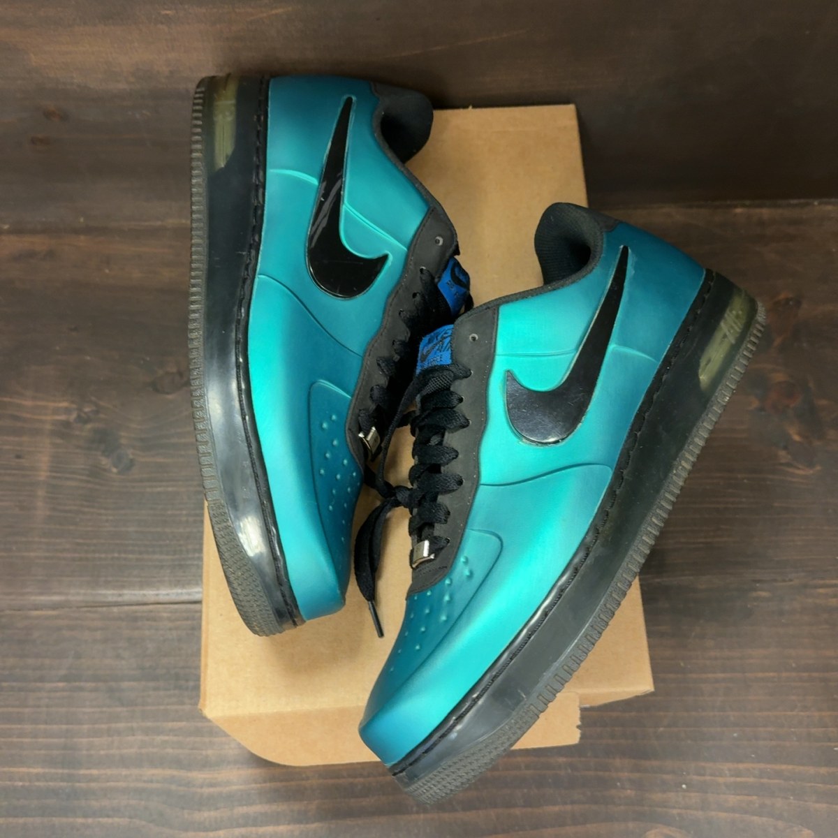 Nike Air Force 1 Low Foamposite Green Black Size 10.5 (Pre-Owned) - Image 2