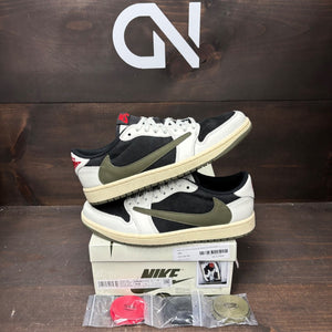 Jordan 1 Retro Low OG SP Travis Scott Olive (Women's) Size 10W (Pre-Owned) - Image 1