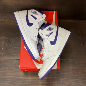 Jordan 1 Retro High Court Purple (Women's) Size 9W (Pre-Owned) - Image 2