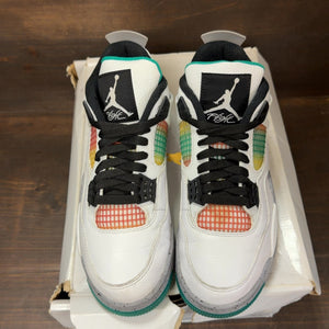 Jordan 4 Retro Lucid Green Rasta (Women's) - Image 3