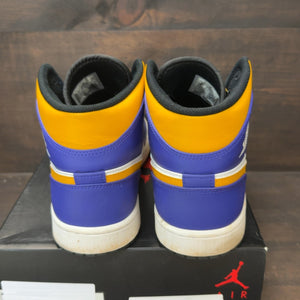 Jordan 1 Mid Lakers (2022) Size 11.5 (Pre-Owned) - Image 5