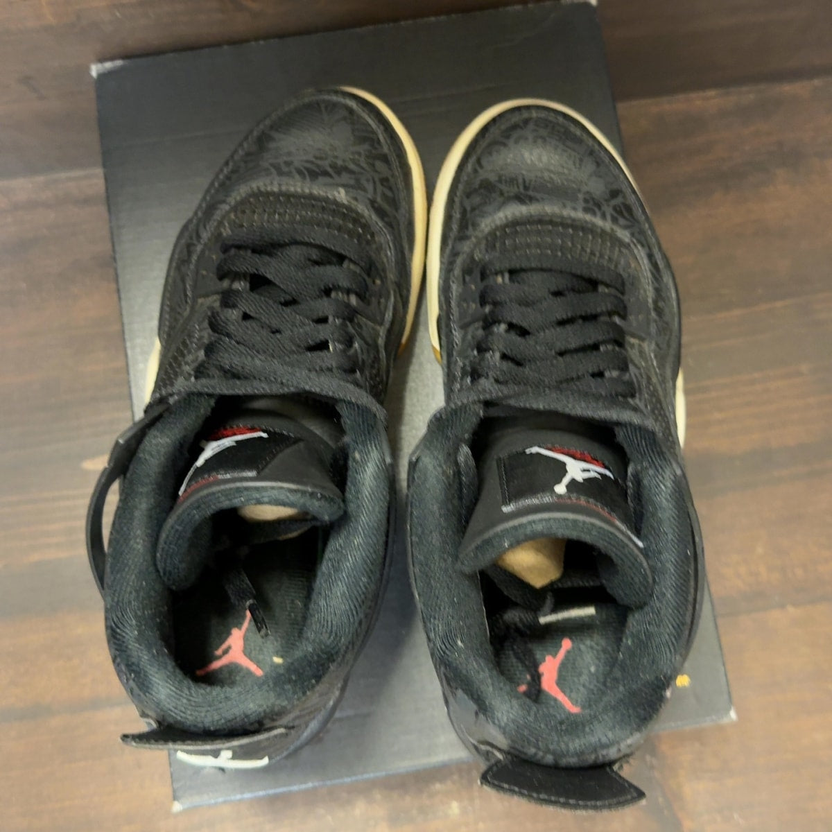 Jordan 4 Retro Laser Black Gum (GS) - Image 5