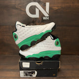 Jordan 13 Retro White Lucky Green (GS) - Image 1