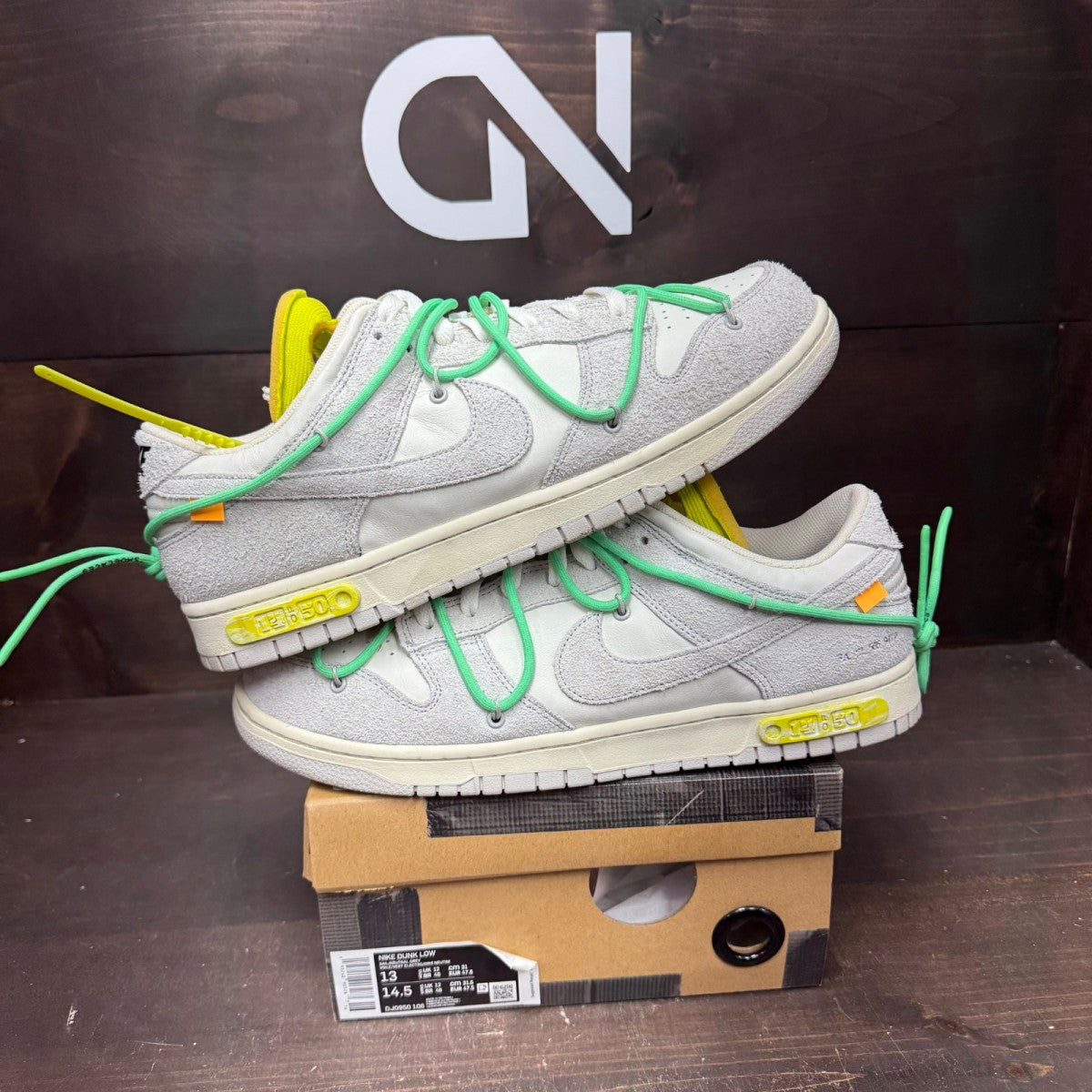 Nike Dunk Low Off-White Lot 14 - Image 1