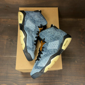 Jordan 6 Retro Washed Denim (GS) Size 6.5Y (Pre-Owned) - Image 2