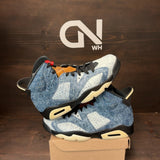 Jordan 6 Retro Washed Denim Size 9 (Pre-Owned) - Image 1