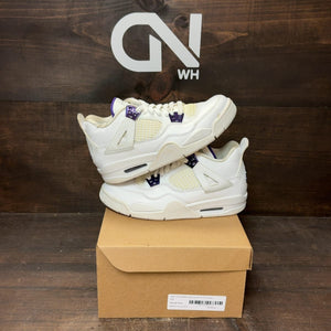 Jordan 4 Retro Metallic Purple (GS) Size 5.5Y (Pre-Owned) - front