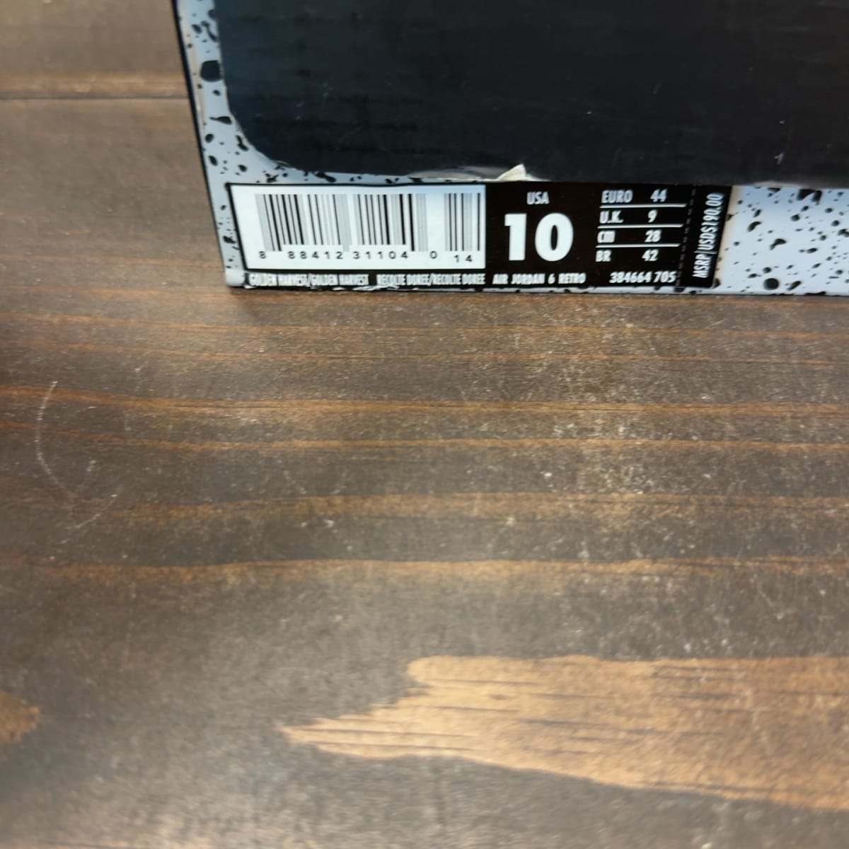 Jordan 6 Retro Wheat Size 10 (Pre-Owned) - aux