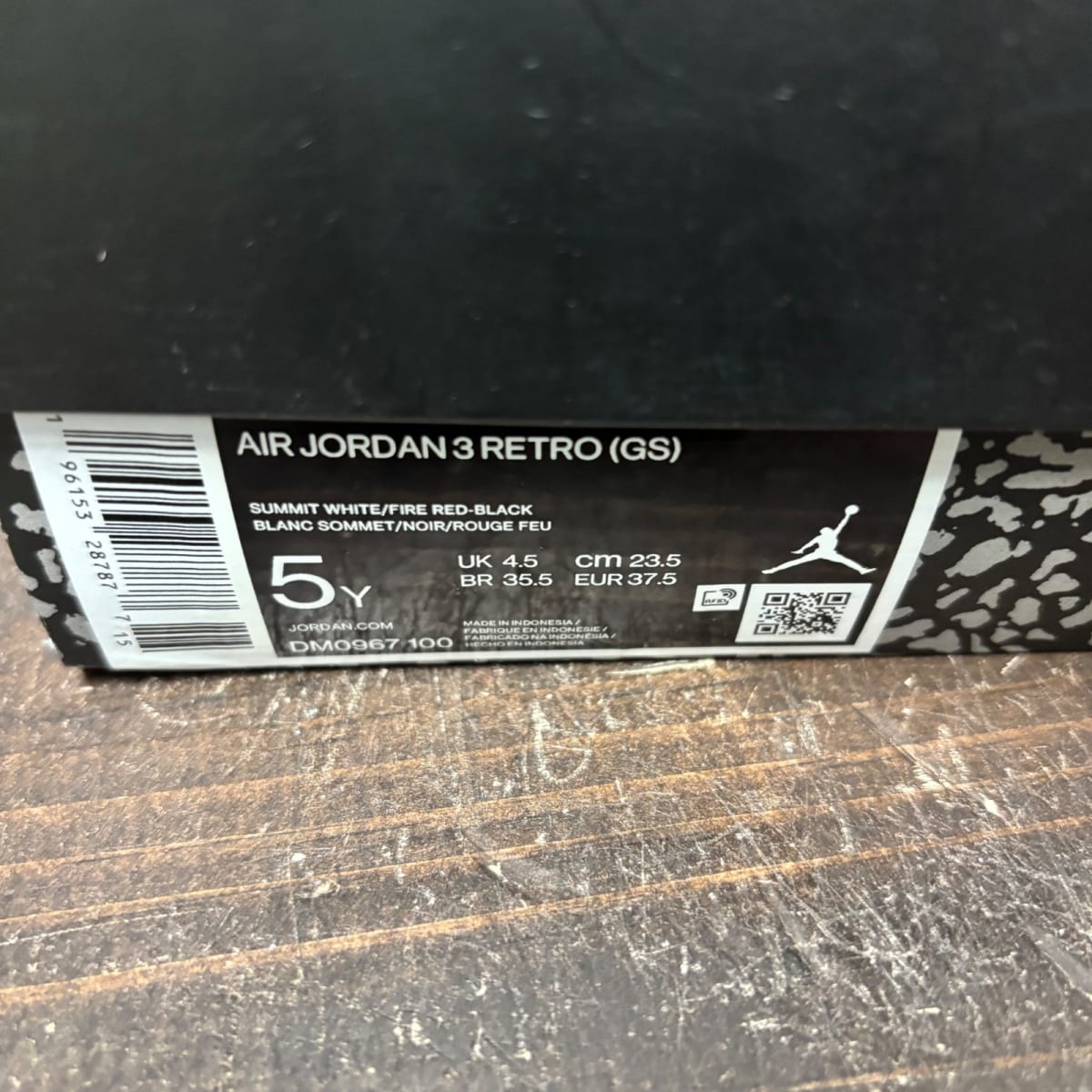 Jordan 3 Retro White Cement Reimagined (GS) Size 5Y (Pre-Owned) - aux